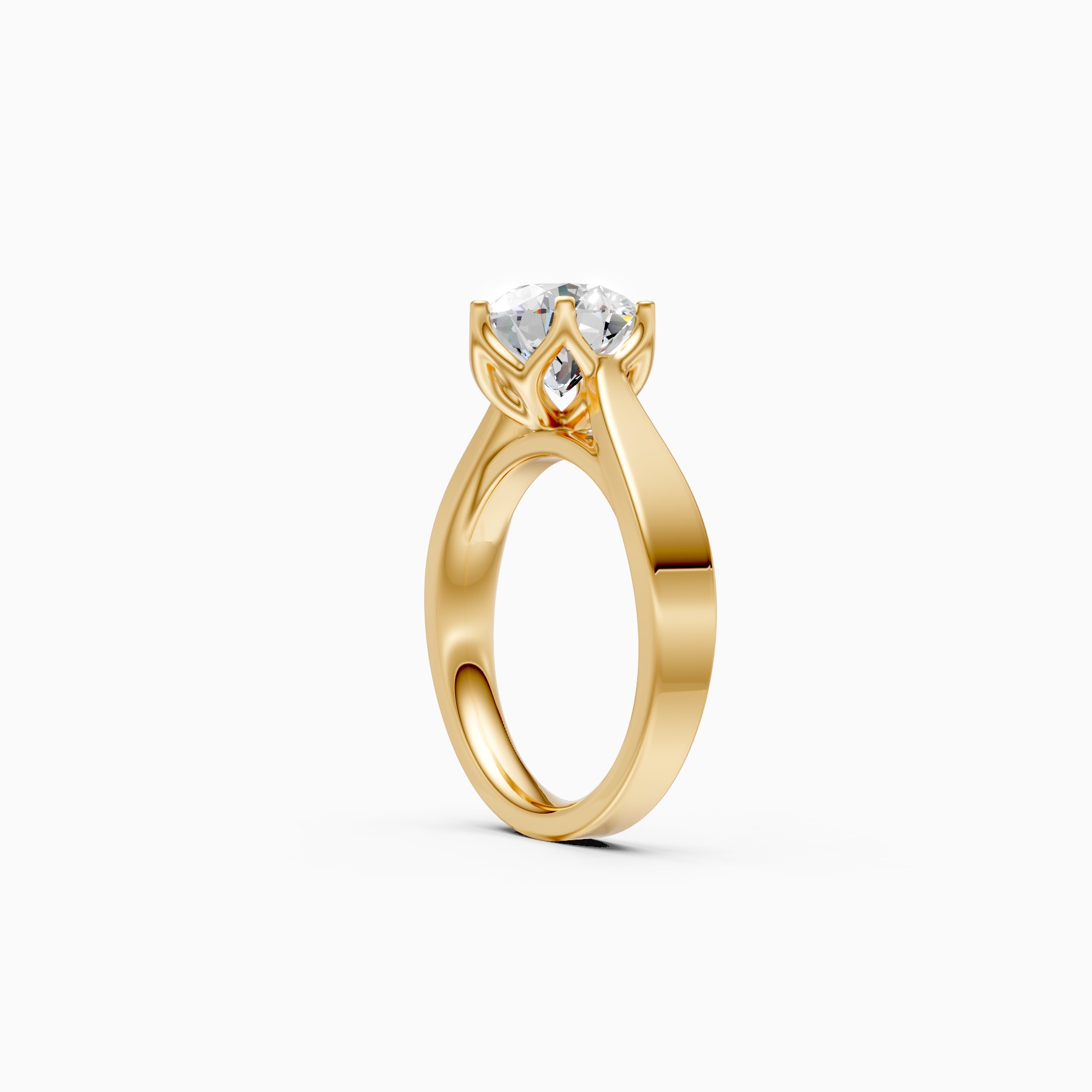 Romantic Solitaire Ring with Lab Grown Diamond